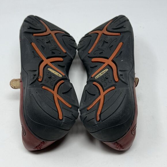 Keen Paradise Mary Jane Shoes Womens 11 Burgundy Leather Casual Comfort Office - Picture 14 of 16